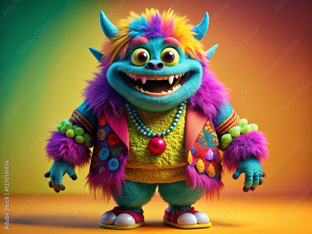 Funny 3D Monster Fashion Shoot: Playful Poses & Quirky Outfits Funny 3D Monster Fashion Shoot: Playful Poses & Quirky Outfits