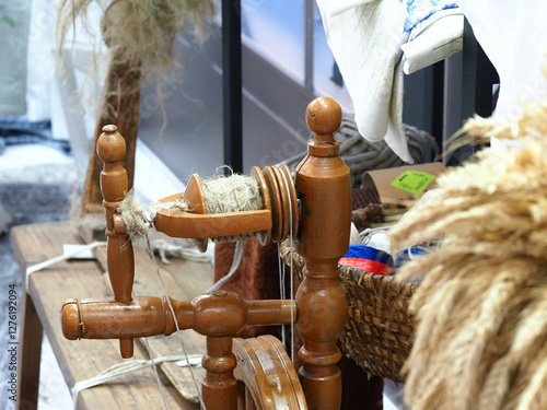 production  threads for fabric from plant fibers of industrial hemp