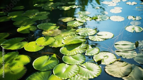 waterlilies lake plants photo