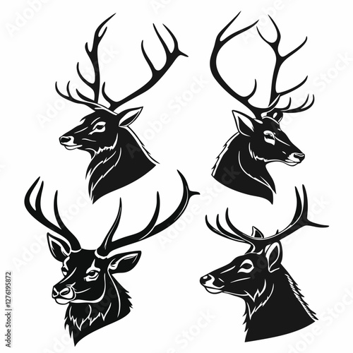 set of deer