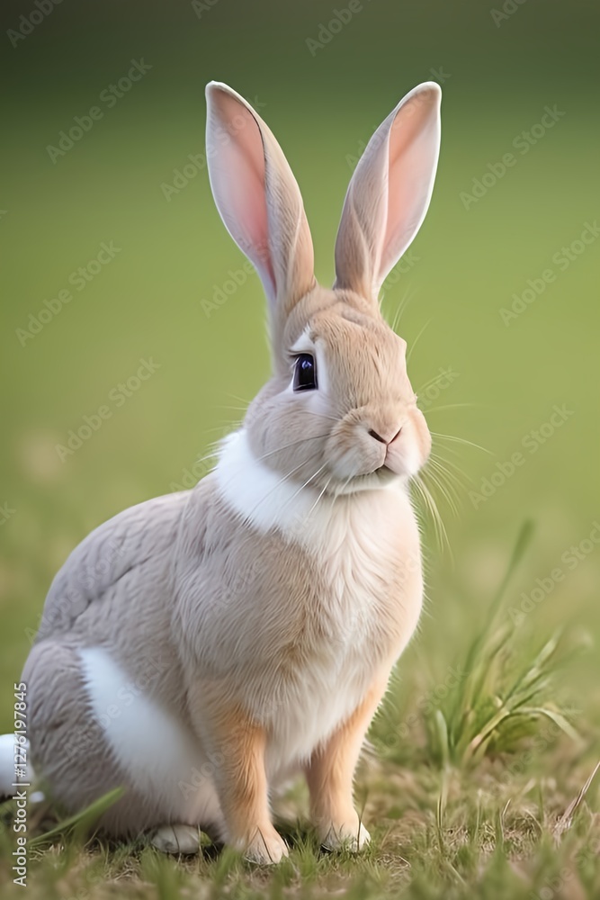 Obraz premium cute and fluffy rabbit