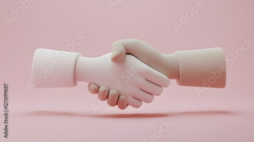 Wallpaper Mural Collaborative business agreement office environment digital art modern aesthetic close-up perspective teamwork concept Torontodigital.ca