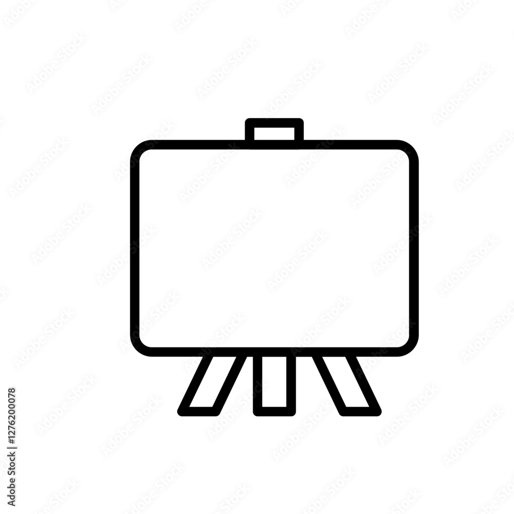 Canvas Board Outline Icon Canvas Board Outline Icon