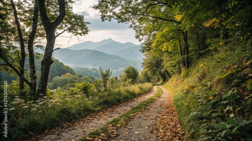 Obraz premium road to the mountains