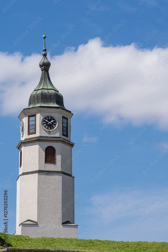 Tower of the old castle of the medieval fortress Kalimegdan in Belgrade. Architecture of the old city. Tower of the old castle of the medieval fortress Kalimegdan in Belgrade. Architecture of the old city.