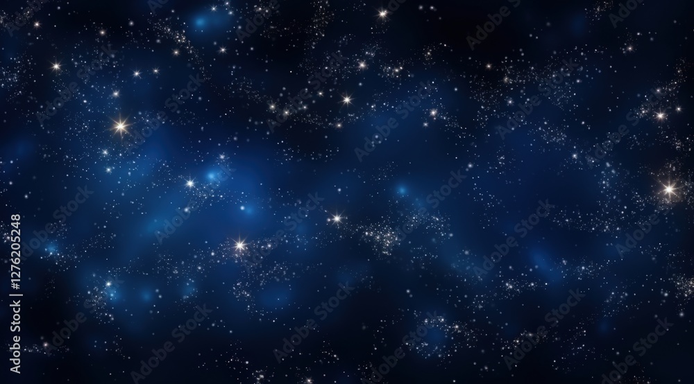 Fototapeta premium Sparkling Starry Background for astronomical concept or cosmic themes, space-themed designs