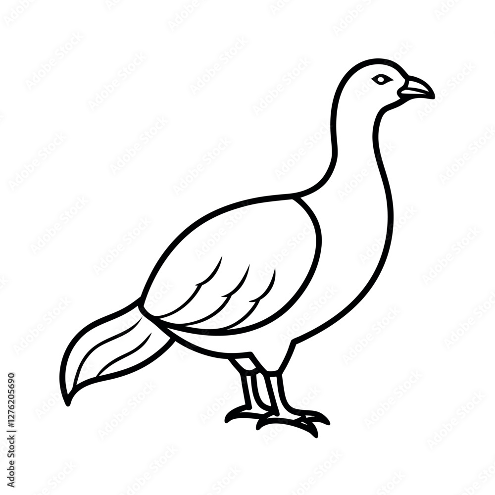 Stylish Greater Sage Grouse Line Art for T-Shirt Designs
Stylish Greater Sage Grouse Line Art for T-Shirt Designs