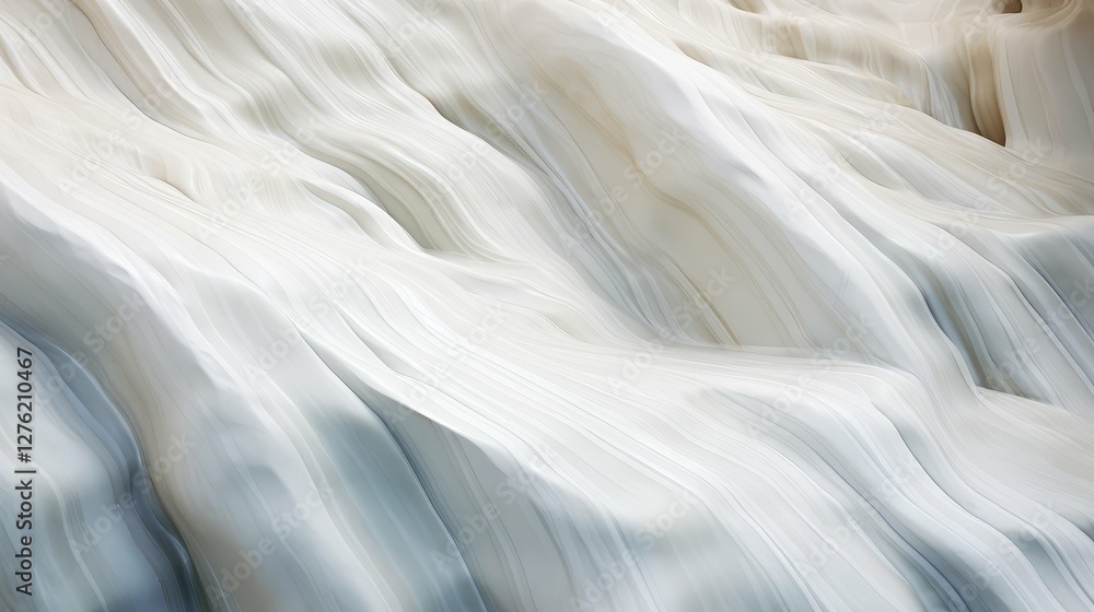 Obraz premium flow liquid white