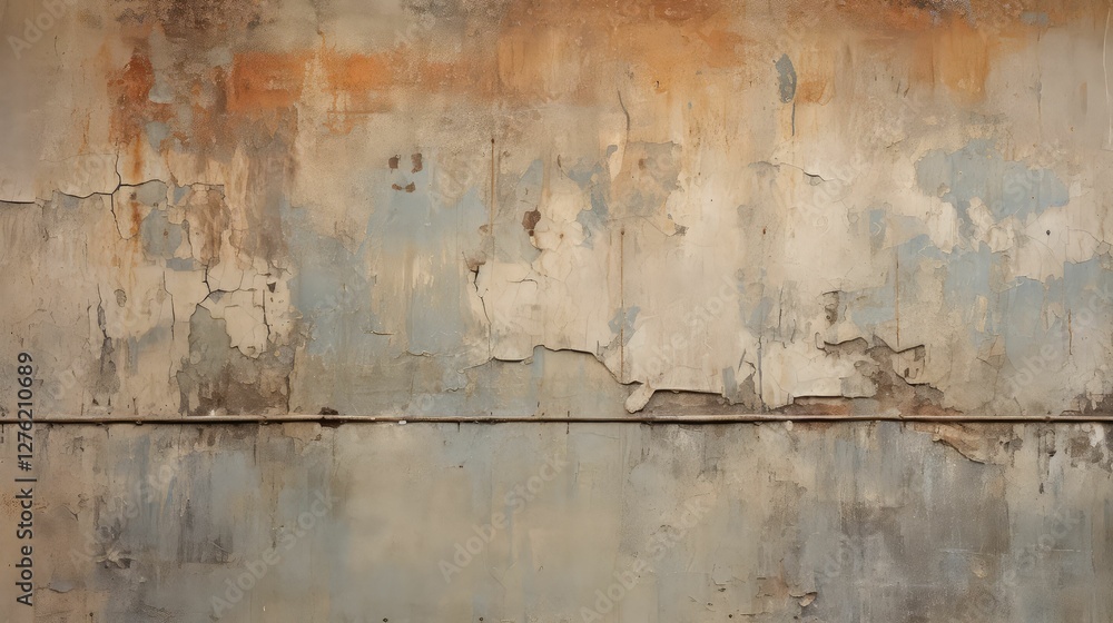 Obraz premium rebar old concrete wall