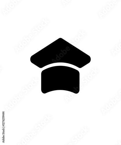 Degree cap fill with solid black