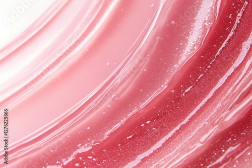Wallpaper Mural Photo of Fresh lip gloss smear of bright pink color. Detailed photo textured background Torontodigital.ca