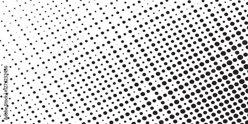 Halftone abstract dotted wave background. Twisted pattern, dot, circle.