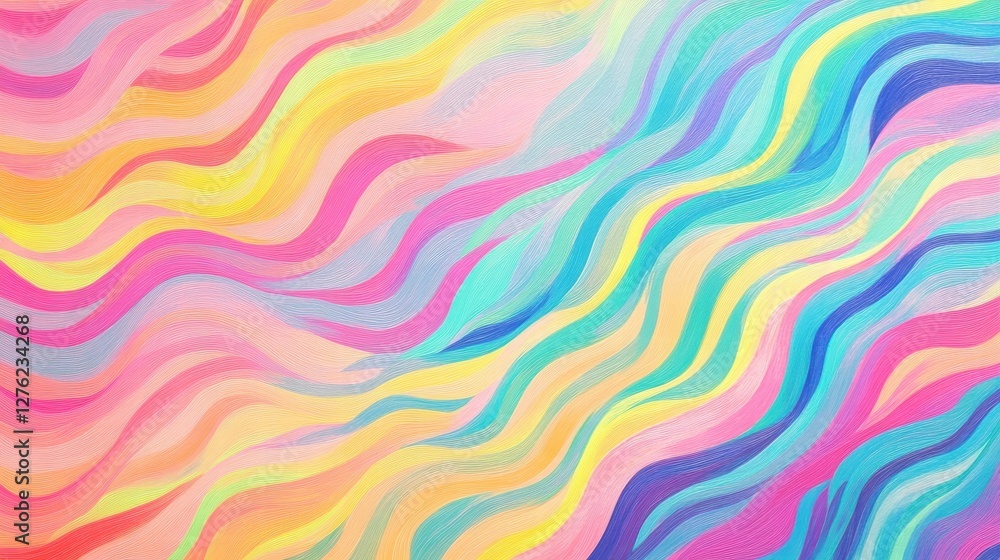 pastel wave abstract painting pastel wave abstract painting