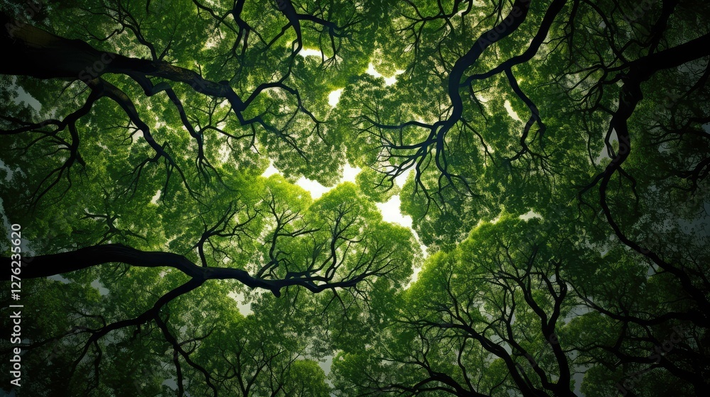 Fototapeta premium nature trees canopy