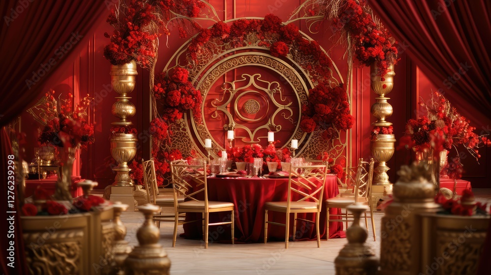 elegance gold and red background elegance gold and red background