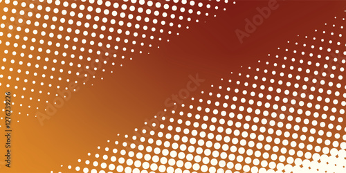 Abstract; bright orange halftone background vector illustration eps10