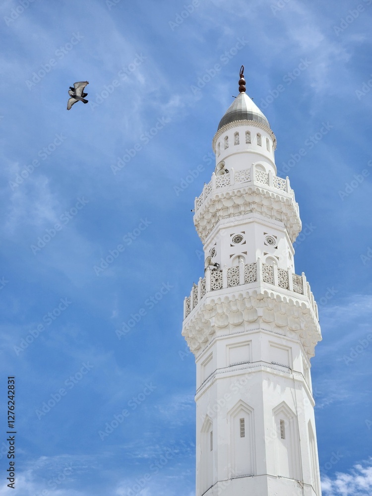 A view of Masjid Quba in Medina, Saudi Arabia A view of Masjid Quba in Medina, Saudi Arabia
