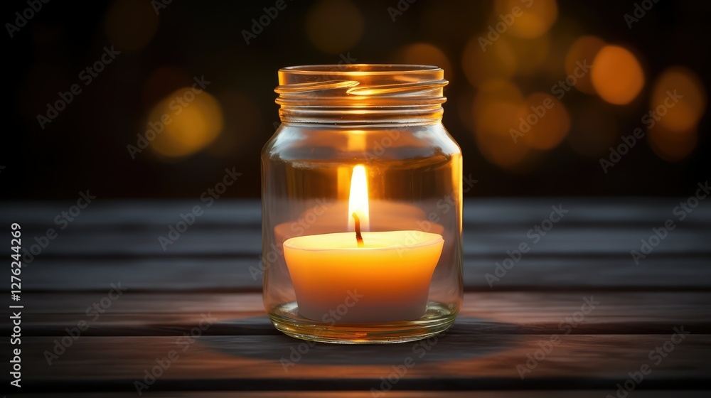 soft candle in glass jar soft candle in glass jar