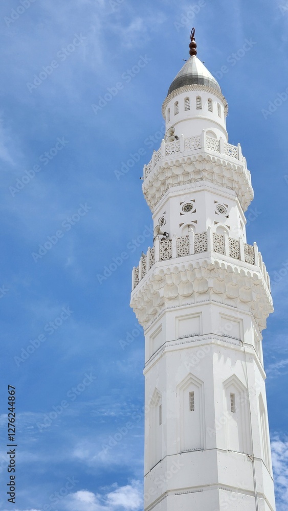 A view of Masjid Quba in Medina, Saudi Arabia A view of Masjid Quba in Medina, Saudi Arabia