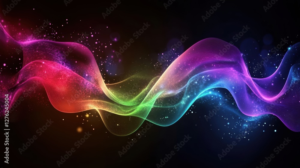 Fototapeta premium colorful abstract wave background