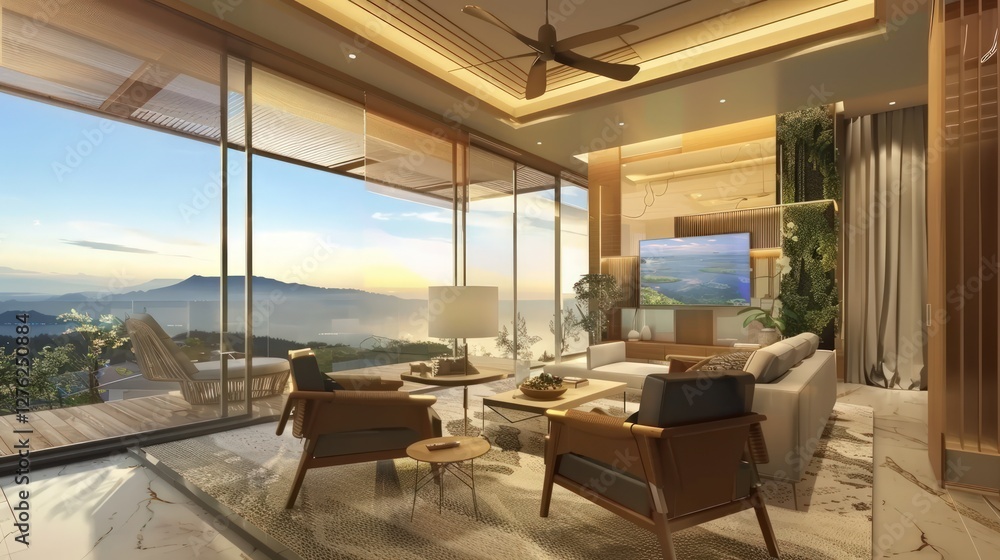 Luxury Mountain View Living Room: Modern Design Meets Breathtaking Scenery Luxury Mountain View Living Room: Modern Design Meets Breathtaking Scenery