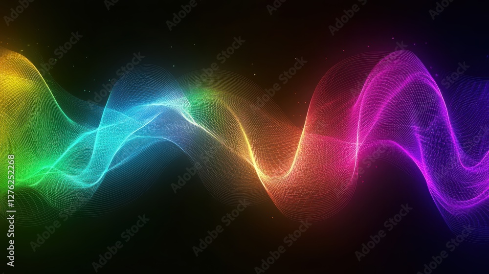 colorful abstract wave background colorful abstract wave background