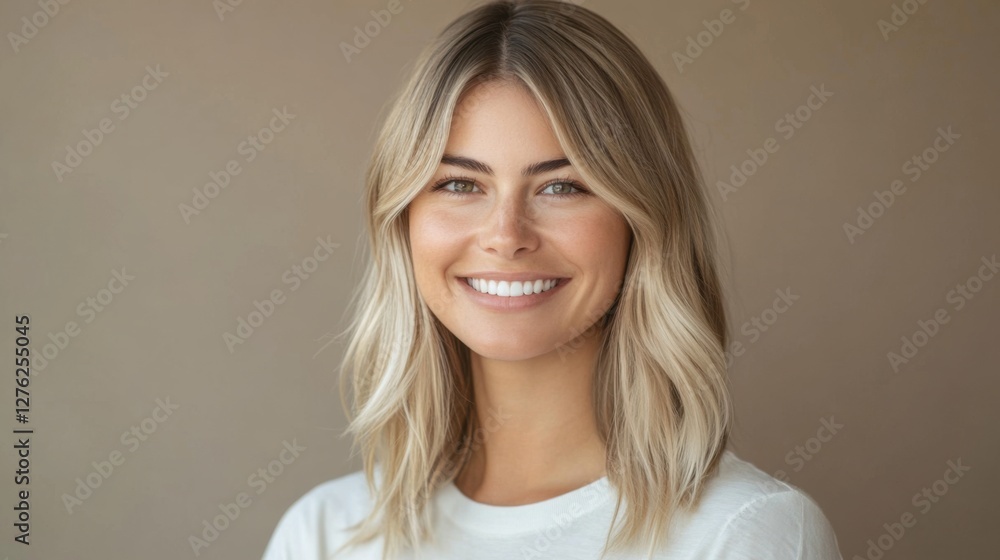 beautiful blonde woman smiling beautiful blonde woman smiling