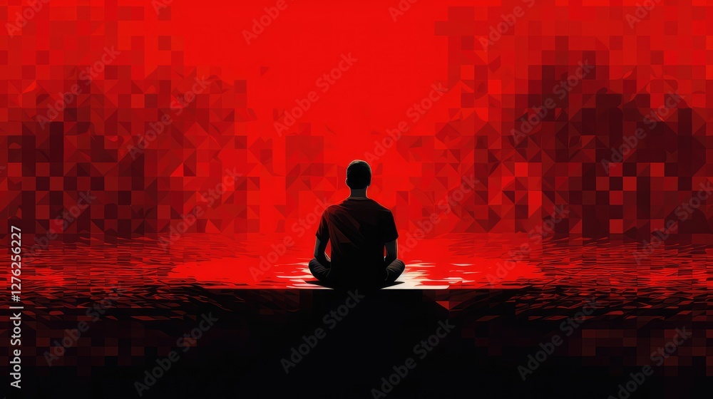 digital modern background red digital modern background red