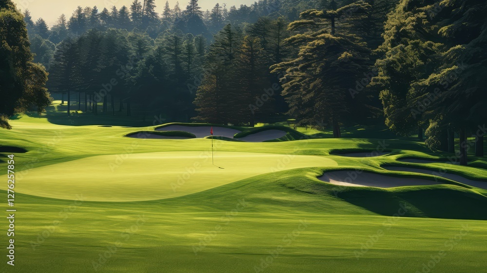 Obraz premium panoramic golf texture