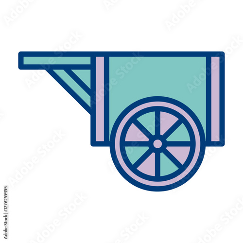 Wood Cart Icon Design