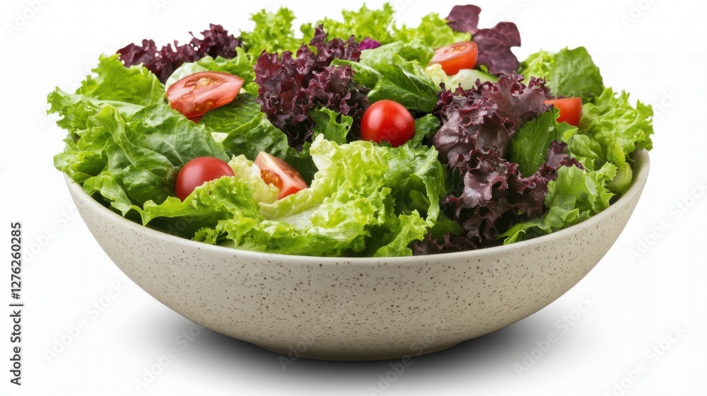 fresh green salad with cherry tomatoes in a bowl fresh green salad with cherry tomatoes in a bowl