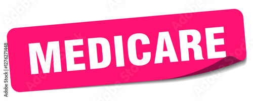 medicare sticker. medicare label