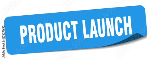 product launch sticker. product launch label