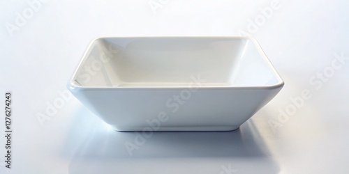 Minimalist White Bowl on White Background - Long Exposure Photography