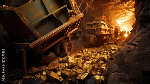 crushing gold mine ore photo