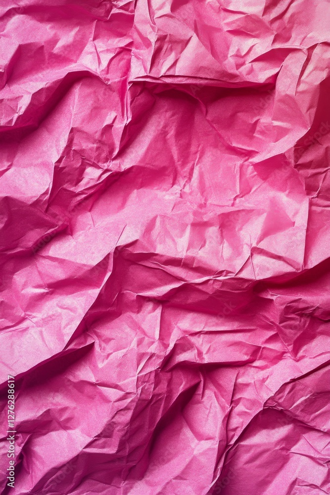 custom made wallpaper toronto digitalVibrant pink crumpled paper texture for creative background designs