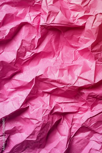 Wallpaper Mural Vibrant pink crumpled paper texture for creative background designs Torontodigital.ca