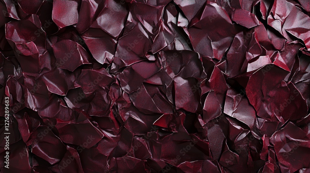 Crimson textured abstract background with wrinkled pattern and rich folds Crimson textured abstract background with wrinkled pattern and rich folds