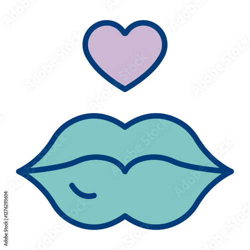 Lips Icon Design