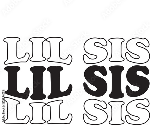 Lil sis, little sister. big sis, big sister, lil bro, little bro, lil brother, little brother, dalmatian, dots