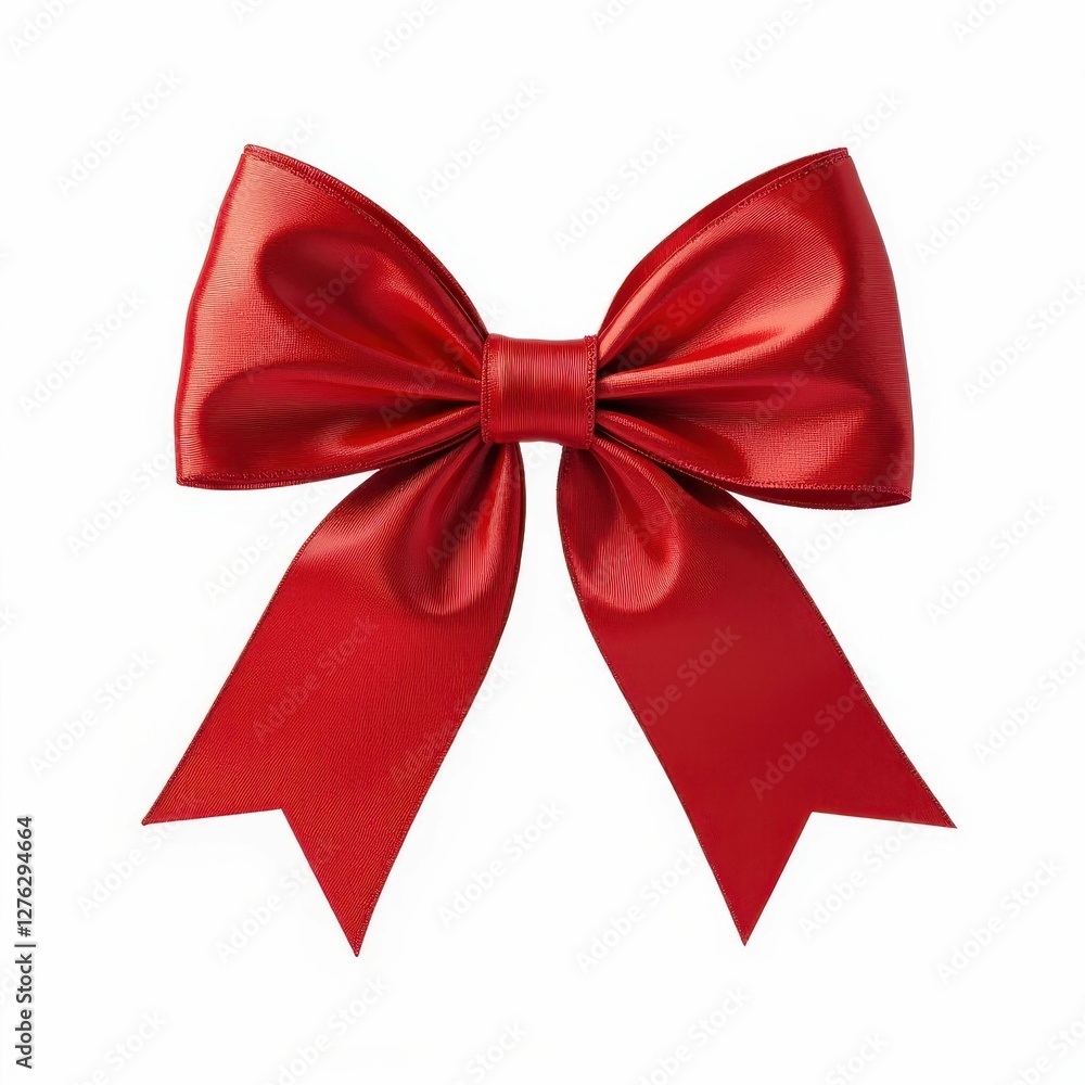 Radiant Scarlet Ribbon Bow Decorative Element for Festive Celebrations and Gift Embellishments Radiant Scarlet Ribbon Bow Decorative Element for Festive Celebrations and Gift Embellishments