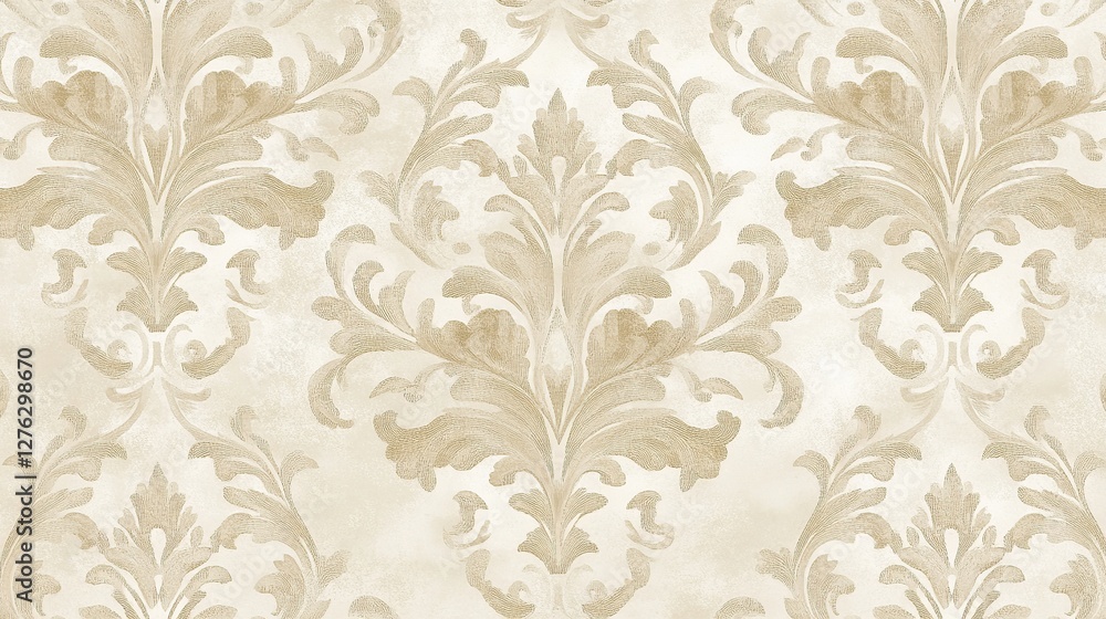 Elegant Damask Pattern Background Elegant Damask Pattern Background