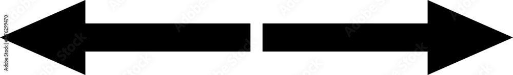 Left and right arrow, pointer, cursor in opposite direction. Intersection, navigation, forward-backward arrow element. Vector illustration Left and right arrow, pointer, cursor in opposite direction. Intersection, navigation, forward-backward arrow element. Vector illustration