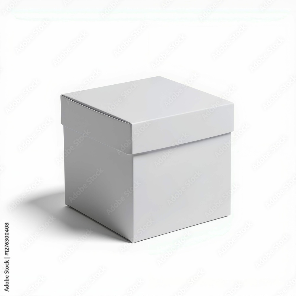 Elegant Plain White Box Package Design Square Shape Container for Gifts Merchandise Storage or Products Elegant Plain White Box Package Design Square Shape Container for Gifts Merchandise Storage or Products