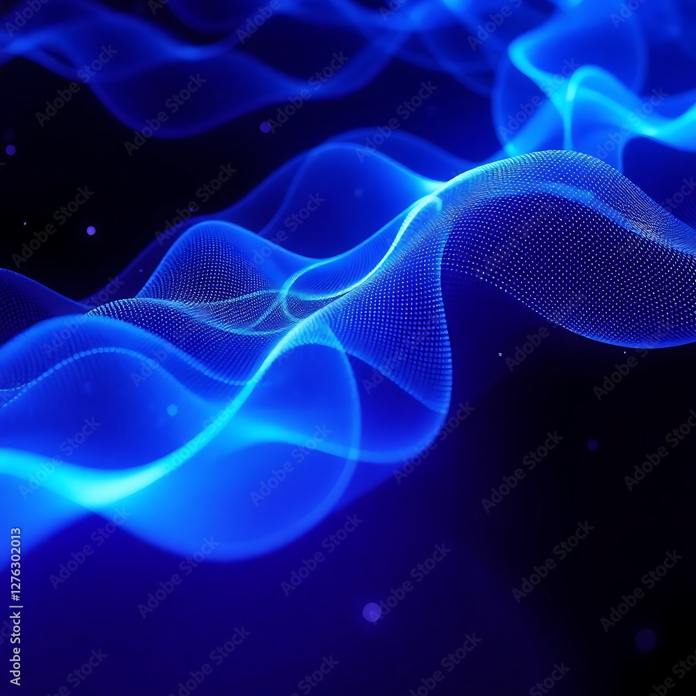 blue wave technology background blue wave technology background