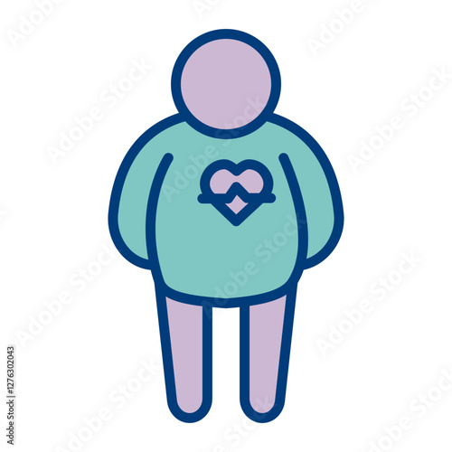 Obesity Vector Icon Design