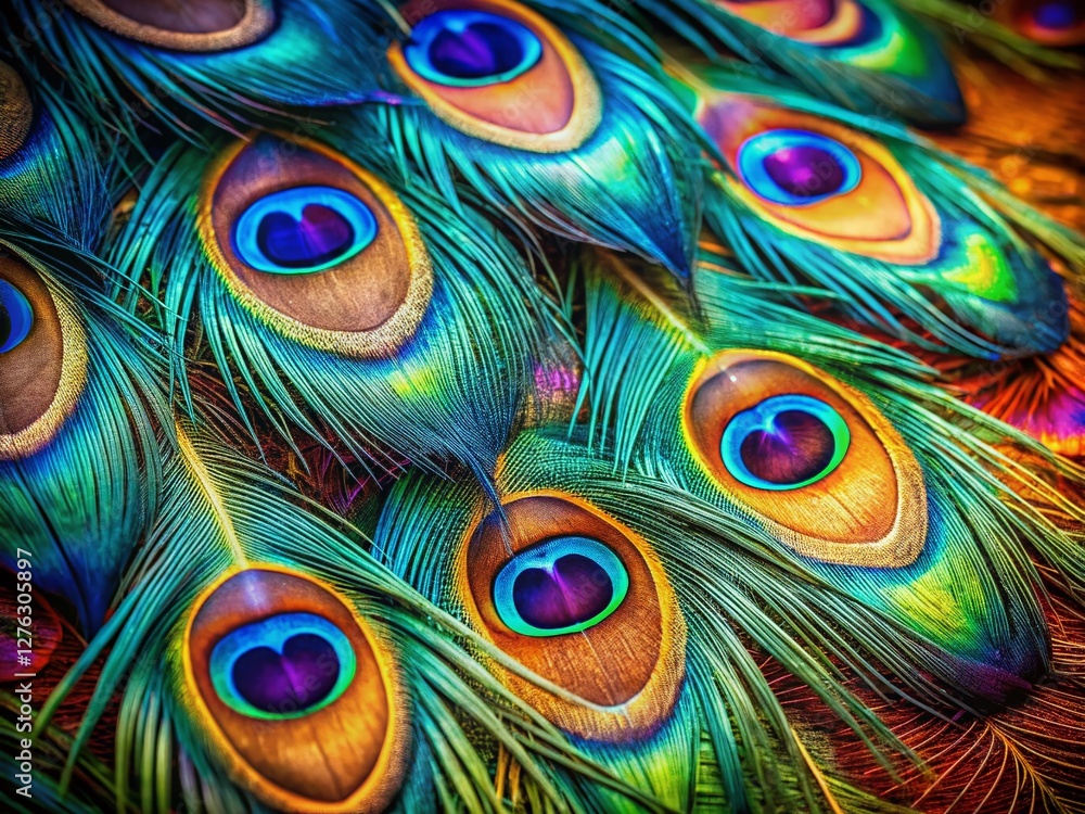 Obraz premium Peacock Feather Design: Abstract Art for Prints, Tattoos & Merchandise