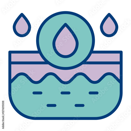 Oil Skin Vector Icon Design