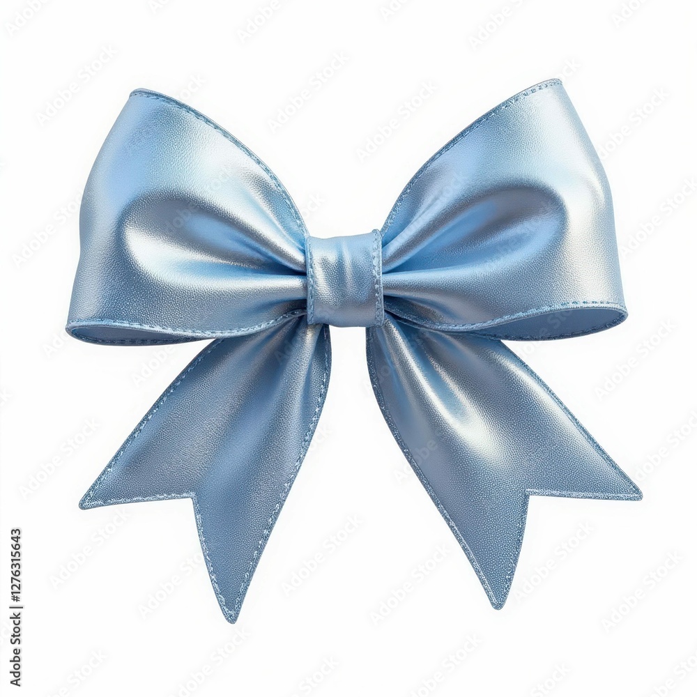 Elegant Powder Blue Ribbon Bow Festive Decoration for Celebratory Occasions and Decorative Purposes Elegant Powder Blue Ribbon Bow Festive Decoration for Celebratory Occasions and Decorative Purposes