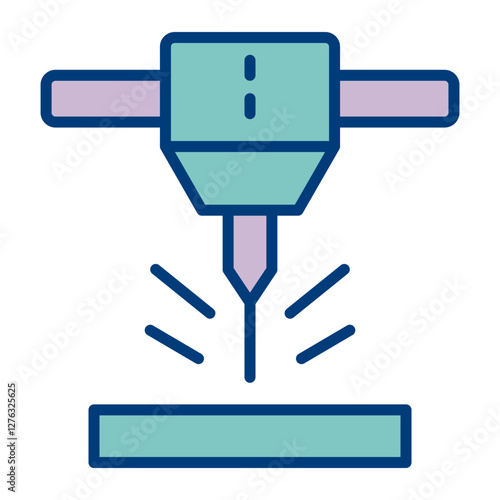 Cnc Machine Icon Design